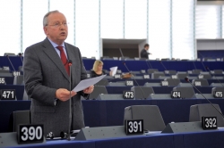 Correia de Campos na sessão plenária do PE, Estrasburgo